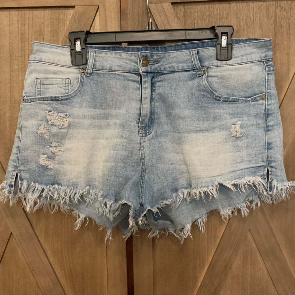 Distressed Jean Shorts
